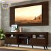 Rack Retrô com Painel e Suporte para TV até 65" Multimóveis Flórida FG3134 Madeirado/Preto