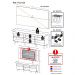 Rack Retrô com Painel e Suporte para TV até 65" Multimóveis Flórida FG3134 Madeirado/Preto
