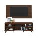 Rack Retrô com Painel e Suporte para TV até 65" Multimóveis Flórida FG3134 Madeirado/Preto