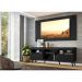 Rack Retrô com Painel e Suporte para TV até 65" Multimóveis Flórida FG3134 Preto