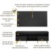 Rack Retrô com Painel e Suporte para TV até 65" Multimóveis Flórida FG3134 Preto/Natural