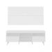 Rack Retrô com Painel para TV até 65" Multimóveis Flórida FG3133 Branco