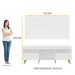 Rack Retrô com Painel para TV até 65" Multimóveis Flórida FG3133 Branco/Natural