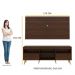 Rack Retrô com Painel para TV até 65" Multimóveis Flórida FG3133 Madeirado/Natural