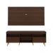 Rack Retrô com Painel para TV até 65" Multimóveis Flórida FG3133 Madeirado/Natural