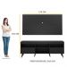 Rack Retrô com Painel para TV até 65" Multimóveis Flórida FG3133 Preto