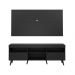 Rack Retrô com Painel para TV até 65" Multimóveis Flórida FG3133 Preto