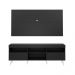 Rack Retrô com Painel para TV até 65" Multimóveis Flórida FG3133 Preto/Branco