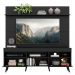 Rack Retrô com Painel para TV até 65" Multimóveis Madri FG3371 Preto
