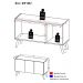Rack Retrô para TV até 32 Polegadas com 3 Portas Multimóveis MP1067 Preto