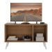 Rack Retrô para TV até 32 Polegadas com 3 Portas Multimóveis MP1067 Rustic/Branco