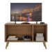 Rack Retrô para TV até 32 Polegadas com 3 Portas Multimóveis MP1067 Rustic/Natural