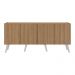 Rack Retrô para TV até 50 Polegadas com 4 Portas Multimóveis MP1071 Rustic/Branco
