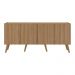Rack Retrô para TV até 50 Polegadas com 4 Portas Multimóveis MP1071 Rustic/Natural