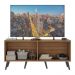 Rack Retrô para TV até 50 Polegadas com 4 Portas Multimóveis MP1071 Rustic/Preto