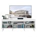 Rack Retrô para TV até 65" Multimóveis Paris FG3327 com 2 Portas Branco