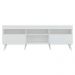 Rack Retrô para TV até 65" Multimóveis Paris FG3327 com 2 Portas Branco