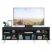 Rack Retrô para TV até 65" Multimóveis Paris FG3327 com 2 Portas Preto/Branco