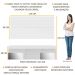 Rack Suspenso com Espelho e Painel para TV até 65" Multimóveis Flórida FG3322 Branco