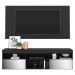 Rack Suspenso com Espelho e Painel para TV até 65" Multimóveis Flórida FG3322 Preto