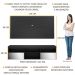 Rack Suspenso com Espelho e Painel para TV até 65" Multimóveis Flórida FG3322 Preto