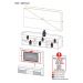 Rack Suspenso com Espelho, Painel TV 65" e  2 Portas Londres Multimóveis Branco