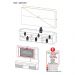 Rack Suspenso com Espelho, Painel e Suporte TV 65" com 2 Portas Londres Multimóveis Branco