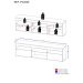 Rack Suspenso para Tv até 65" Multimóveis Paris FG3326 com 2 Portas Rustic