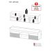 Rack TV 65" com Espelho e 2 Portas Paris Multimóveis Branco