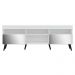 Rack TV 65" com Espelho, Pés Retrô e 2 Portas Paris Multimóveis Branco/Preto