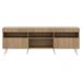 Rack TV 65" com Pés Retrô e 2 Portas Paris Multimóveis Rustic/Branco