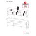 Rack TV 65" com Pés Retrô e 2 Portas Paris Multimóveis Rustic/Natural