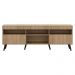Rack TV 65" com Pés Retrô e 2 Portas Paris Multimóveis Rustic/Preto