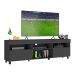 Rack TV 65" com Rodízios e 2 Portas Espanha Multimóveis MP3325 Preto
