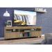 Rack TV 65" com Rodízios e 2 Portas Paris Multimóveis Rustic