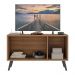 Rack TV até 32 Polegadas 3 Portas Retrô com Espelhos Multimóveis MP1078 Rustic/Preto