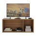 Rack TV até 32 Polegadas 3 Portas Suspenso com Espelhos Multimóveis MP1077 Rustic