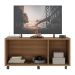 Rack TV até 32 Polegadas 3 Portas com Rodízios e Espelhos Multimóveis MP1076 Rustic