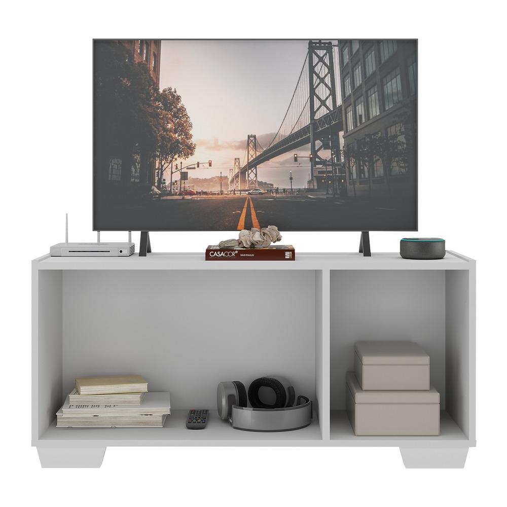 Rack TV até 32 Polegadas com Espelhos 3 Portas Multimóveis MP1079 Branco