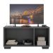 Rack TV até 32 Polegadas com Espelhos 3 Portas Multimóveis MP1079 Grafite/Preto