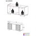 Rack TV até 32 Polegadas com Espelhos 3 Portas Multimóveis MP1079 Rustic/Branco