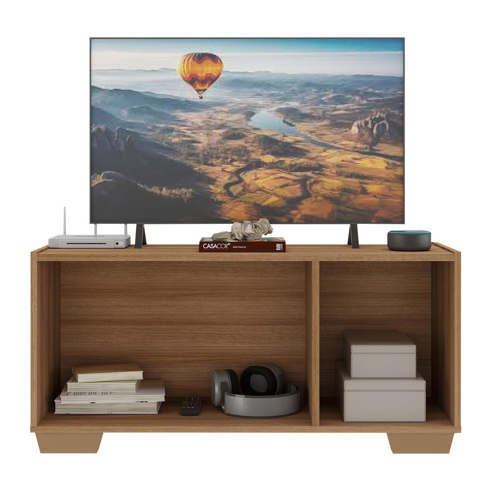 Rack TV até 32 Polegadas com Espelhos 3 Portas Multimóveis MP1079 Rustic/Natural
