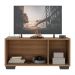 Rack TV até 32 Polegadas com Espelhos 3 Portas Multimóveis MP1079 Rustic/Preto