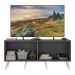 Rack TV até 50 Polegadas 4 Portas Retrô com Espelhos Multimóveis MP1082 Grafite/Branco