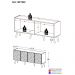 Rack TV até 50 Polegadas 4 Portas Retrô com Espelhos Multimóveis MP1082 Rustic/Branco
