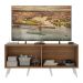 Rack TV até 50 Polegadas 4 Portas Retrô com Espelhos Multimóveis MP1082 Rustic/Branco