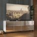 Rack TV até 50 Polegadas 4 Portas com Rodízios e Espelhos Multimóveis MP1080 Branco