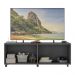 Rack TV até 50 Polegadas 4 Portas com Rodízios e Espelhos Multimóveis MP1080 Grafite