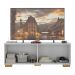 Rack TV até 50 Polegadas com Espelhos 4 Portas Multimóveis MP1083 Branco/Natural