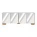 Rack TV até 50 Polegadas com Espelhos 4 Portas Multimóveis MP1083 Branco/Natural